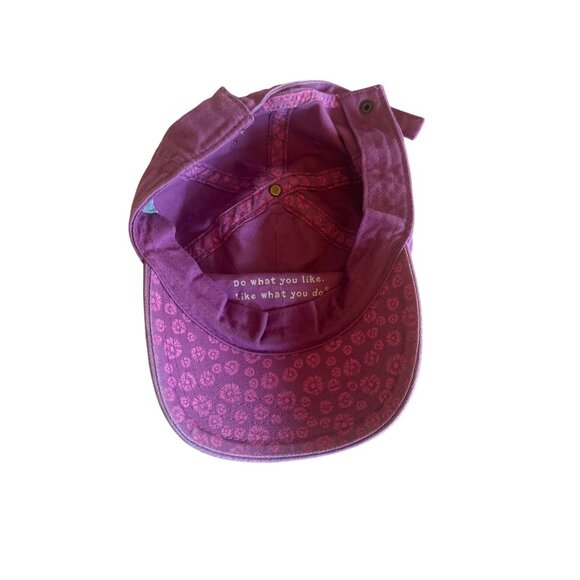 Life Is Good Logo Baseball Cap Adjustable Pink - Picture 5 of 6